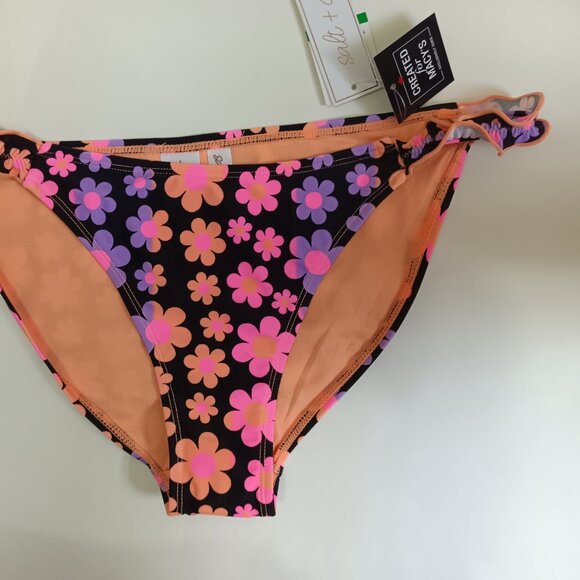 Salt Cove Juniors Foil Print Ruffle-Tri Multi L - Picture 3 of 5